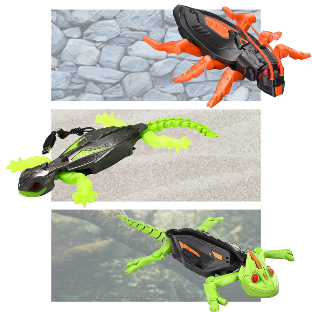 Lagarto trepador RC: juguete teledirigido para paredes y cristales